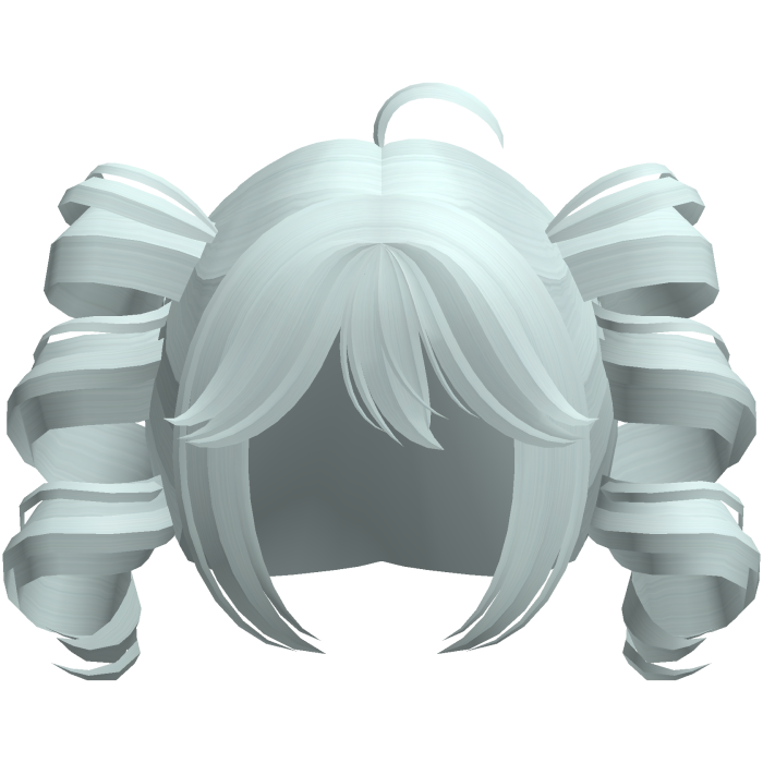 teal kawaii swirly popstar pigtails