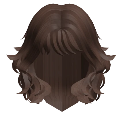 Roblox hair preview for Short Grunge y2k wolf hair Brown