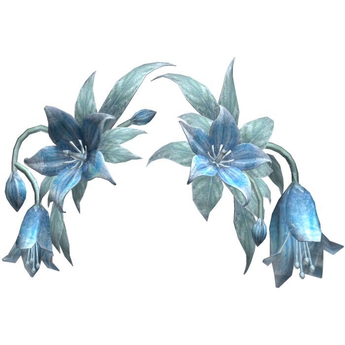 Ice Blue Lily Flower Crown