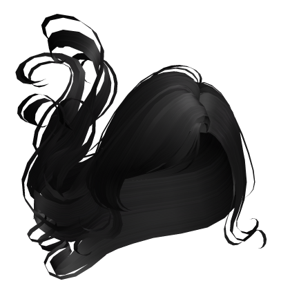floating magical angel hair in black