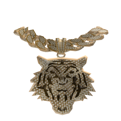 Iced Golden Tiger Chain - Boy thumbnail