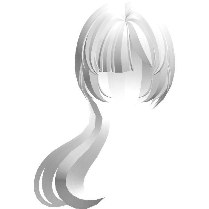 moe thick long fluffy low pony white