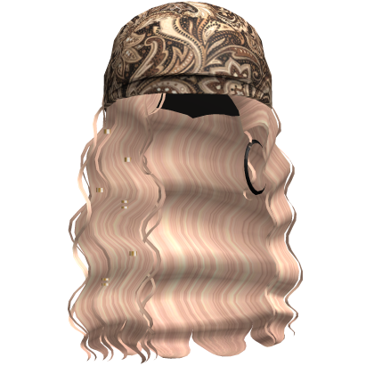 Crimped Waves W/ Boho Bandana Blonde V4 Roblox item