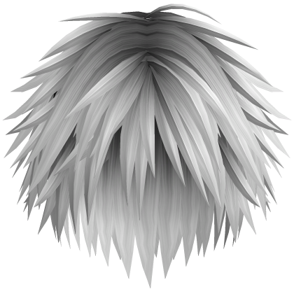Messy Spiky Emo Boy Hair (Black to White)