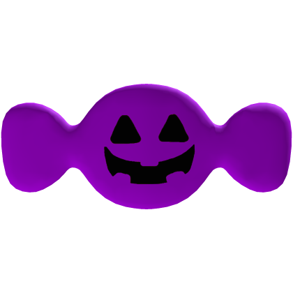 Halloween Pumpkin Candy Face Bandaid Purple