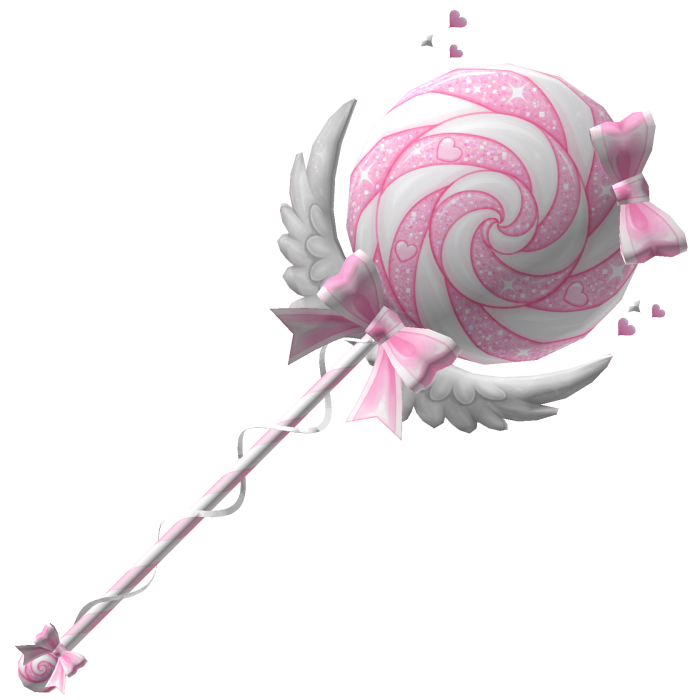 Angel Princess Cute Lollipop - Pastel Pink White