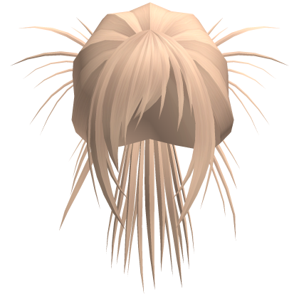 Anime Spiky High Bun w/ Side Bangs (Blonde)