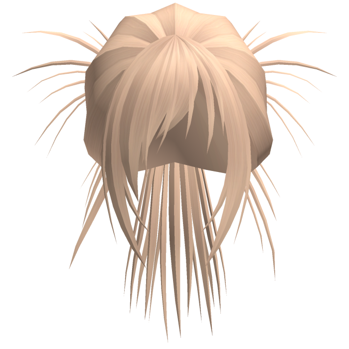 Anime Spiky High Bun w/ Side Bangs (Blonde)