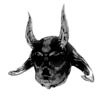 White Vacuous Skullish Helmet