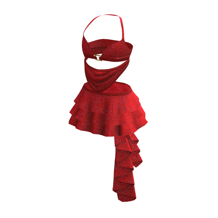 Cute Red Y2K Chic Ruffle Korean Dress • DD26