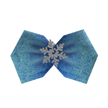 Roblox Item Snowflake Hair Bow