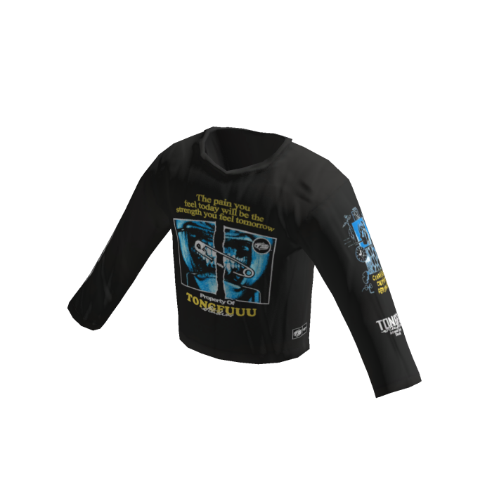Graphic Black Longsleeve Tongfustudios