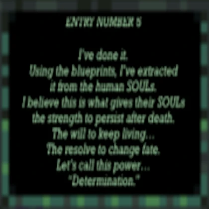 [Undertale] True Lab - Entry Number 5