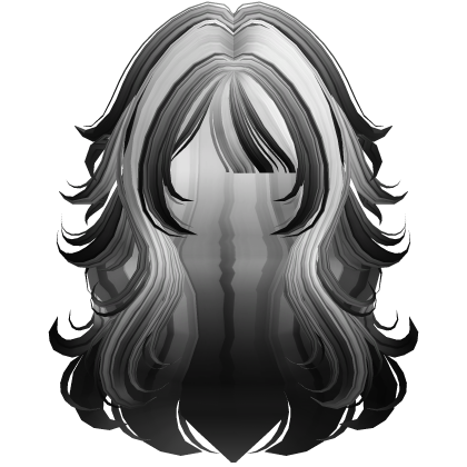 Ghost Chibi Anime Fluffy Layered Hair (White)