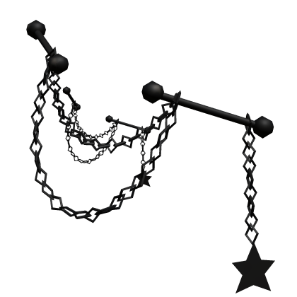Star Earrings [Black]