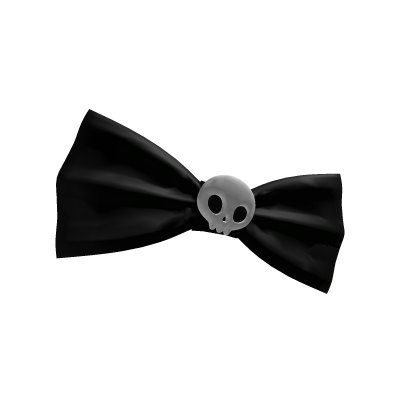 † : kawaii skull goth black bow hair pin Roblox item