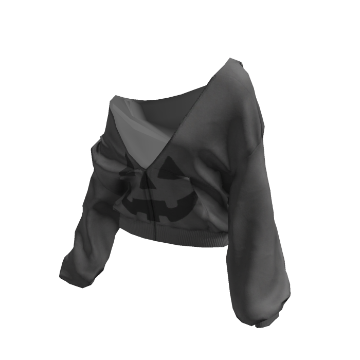 🎃 Halloween Pullover Baggy Hoodie Grey&Black