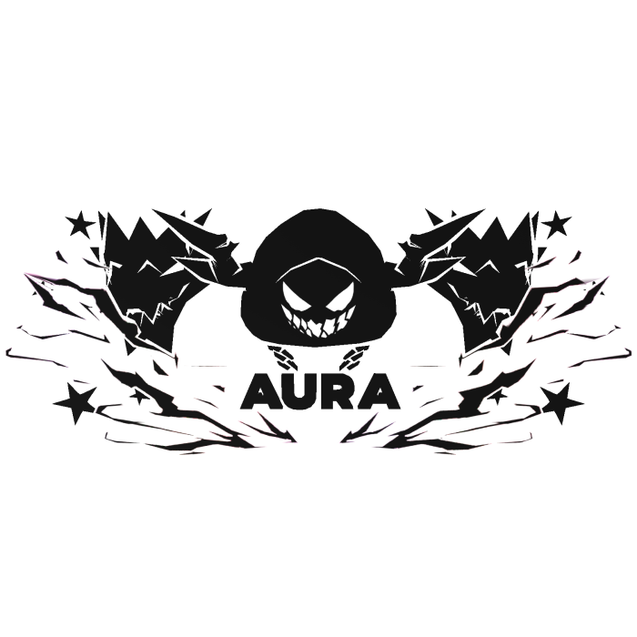 Cartoony White Hood Aura Dragon Wings Combo