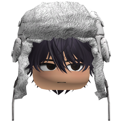 Messy Phantom Hair W/ Y2K Ushanka (Purple) Roblox item