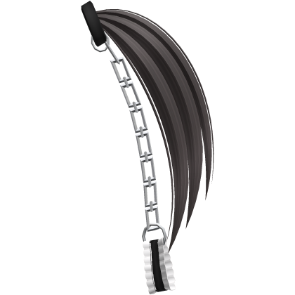 ♡ brown anime pigtail extensions with handcuffs Roblox item