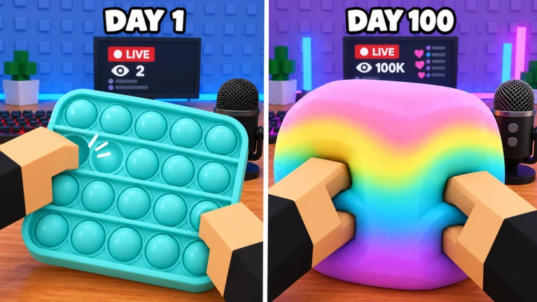 Be an ASMR Streamer on Roblox, screenshot 2