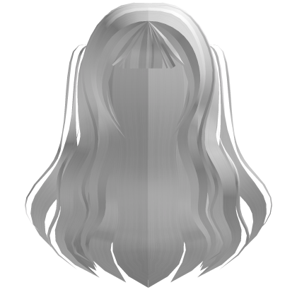 𐂯 ethereal wavy twintails in white Roblox item