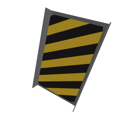 X-Lite Guardrail Terminal - LEFT STRIPES