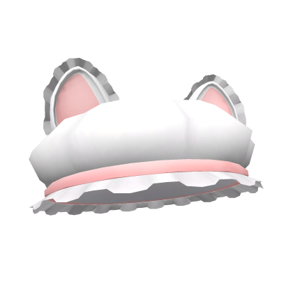Cute Ruffled Cat Beret (White)