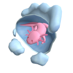 The BIGGEST Axolotl Cloud Backpack