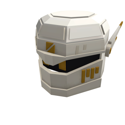 GM Series 5 - Mecha Helmet White Gold