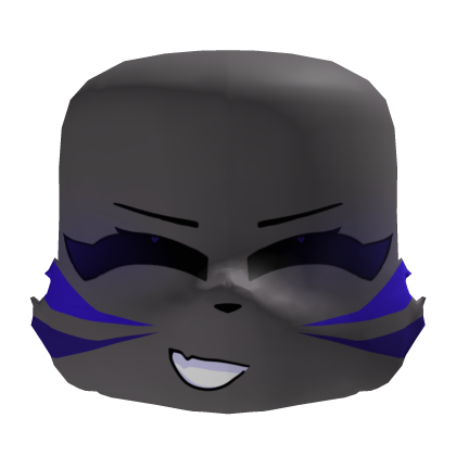 Blue Grey Kitsune Furry Face  Roblox item