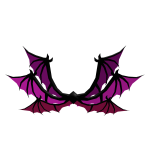 Purple Demon Wings