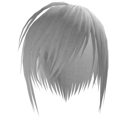White Vkei Messy Emo Hair Roblox item