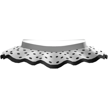 cute white polkadot mini skirt tutu ♡