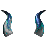 Galvanized Water Azure Peak Horns
