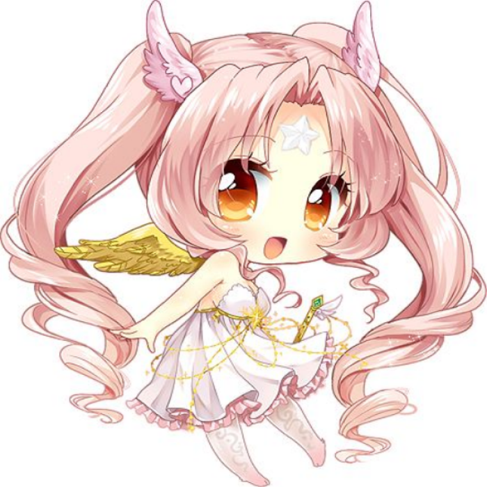 Pink angel chibi Roblox decal