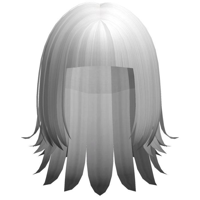 alternative y2k layered jellyfish hair b&w ombre