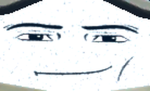 man face in tv