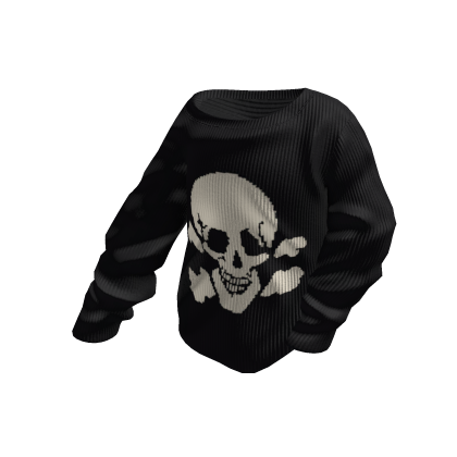 Black Skull Halloween Asymmetric Off-Shoulder