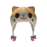 Cute Beige Kawaii Kitty Beanie