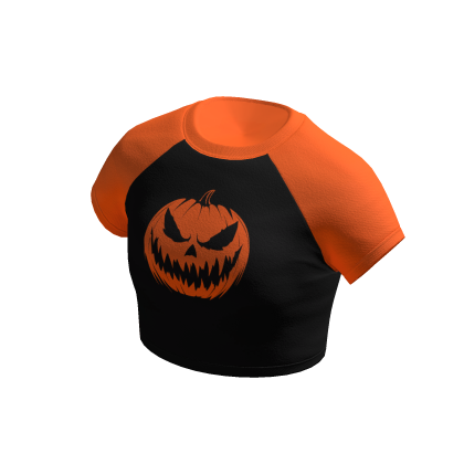 Halloween Pumpkin Crop Top thumbnail