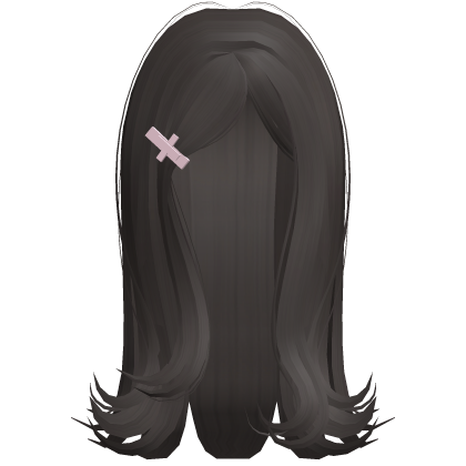 dark ash cute girly shoujo long hair Roblox item