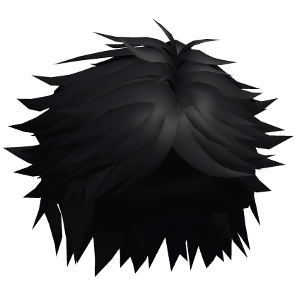 Messy Black Anime Hair Roblox item