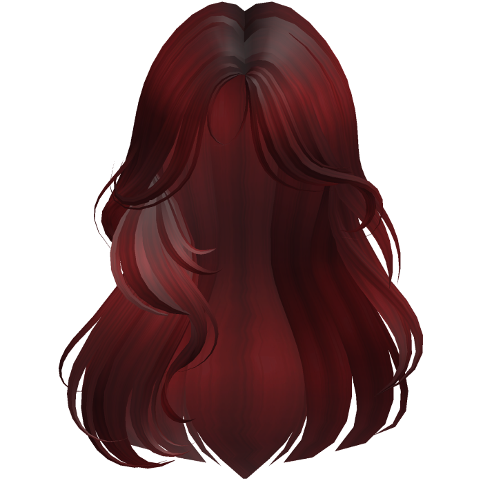 Messy Layered Curtain Bangs (Burgundy)