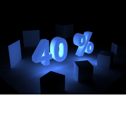 $40%