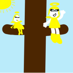 Angels On A Plum Tree
