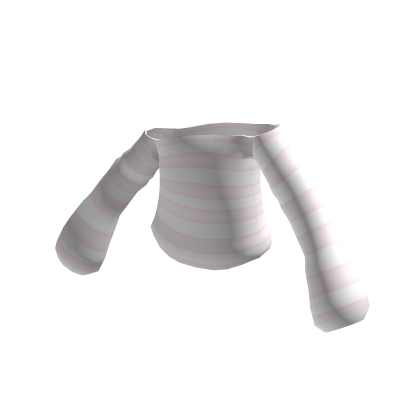 ♡ ꒰ oversized striped pink off shoulder sweater ꒱ thumbnail