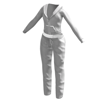 White Juicy Loungewear Set