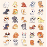 Aesthetic puppy dog