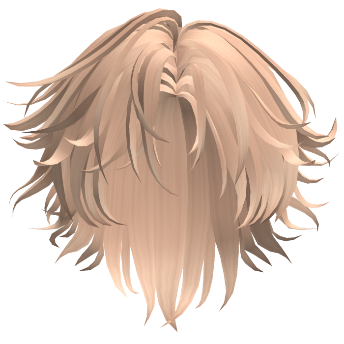 Peach Blonde Fluffy Hair
